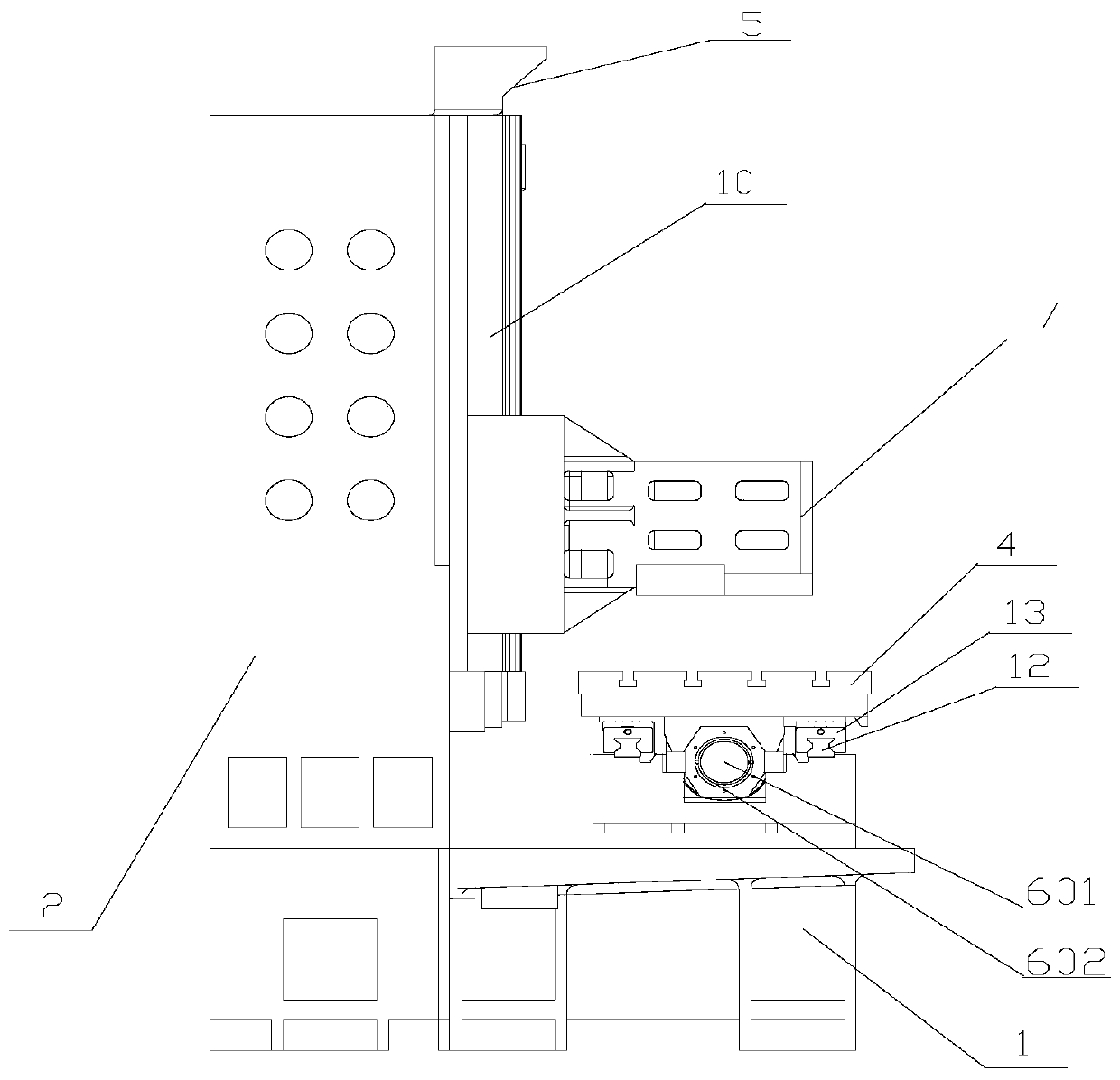 Numerical control relief grinding machine