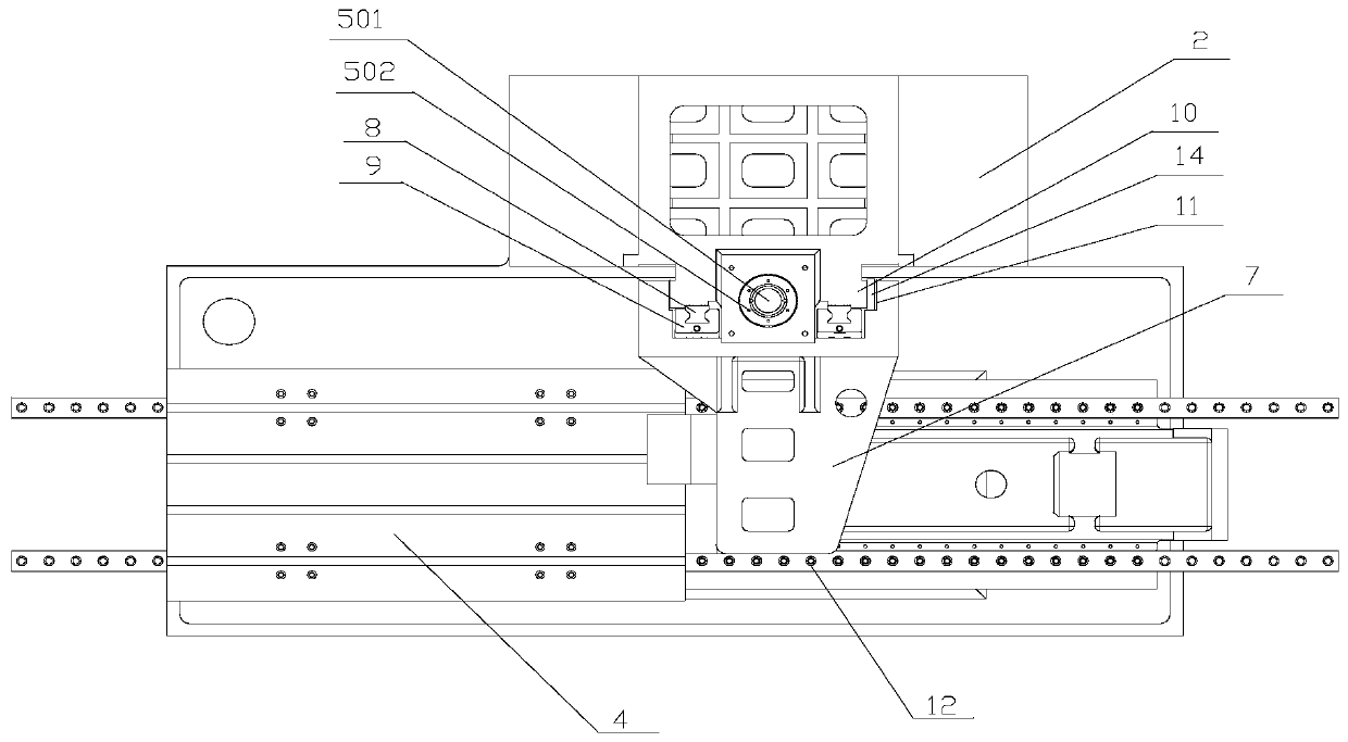 Numerical control relief grinding machine