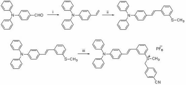 Toluylene-containing meta-substituted sulfonium salt photoproduction acid agent and preparation method thereof