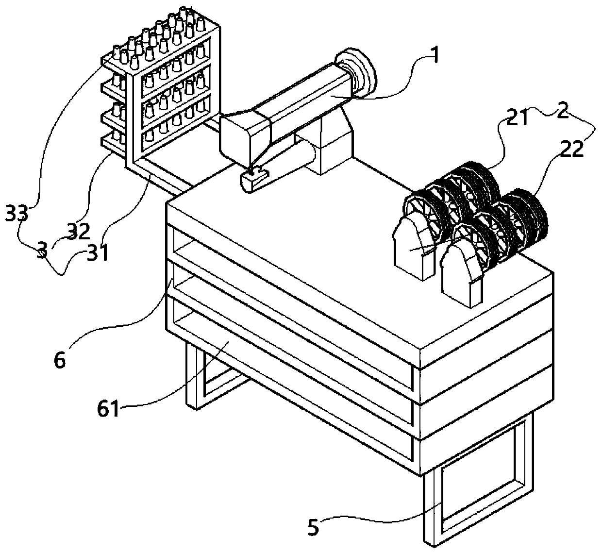 Sewing machine provided with thread guiding frame