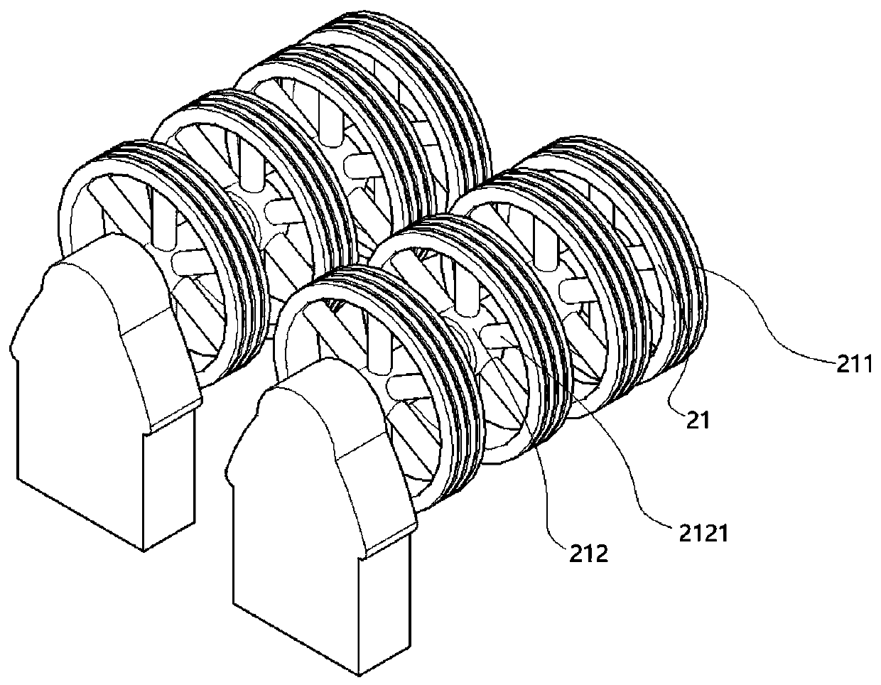 Sewing machine provided with thread guiding frame