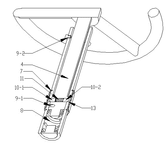 Reusable energy-absorbing steering column of automobile