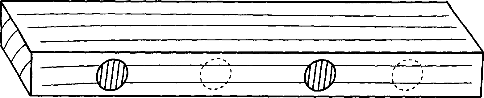 Antideforming method of wood plate