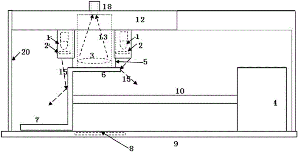 Autocorrection near-infrared diffuse reflectance detection system and method