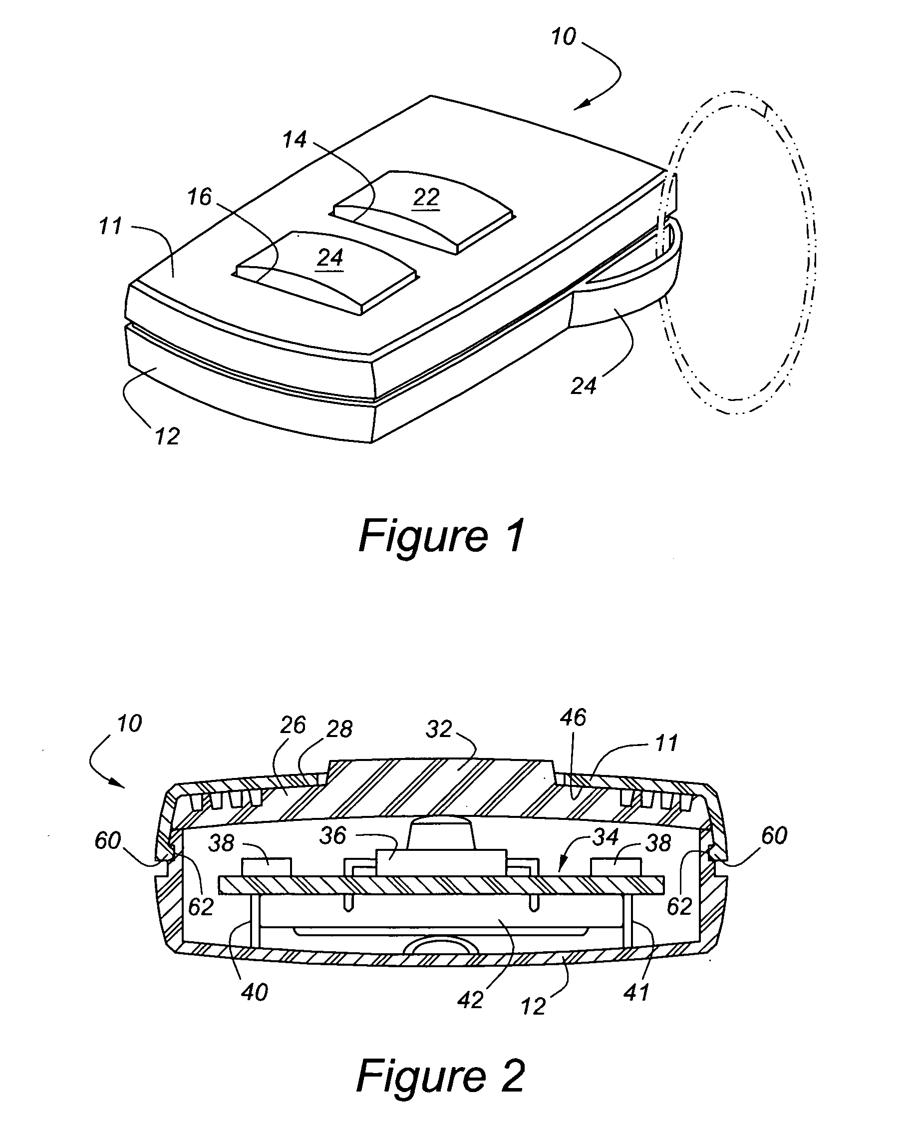 Sealed remote keyless entry device