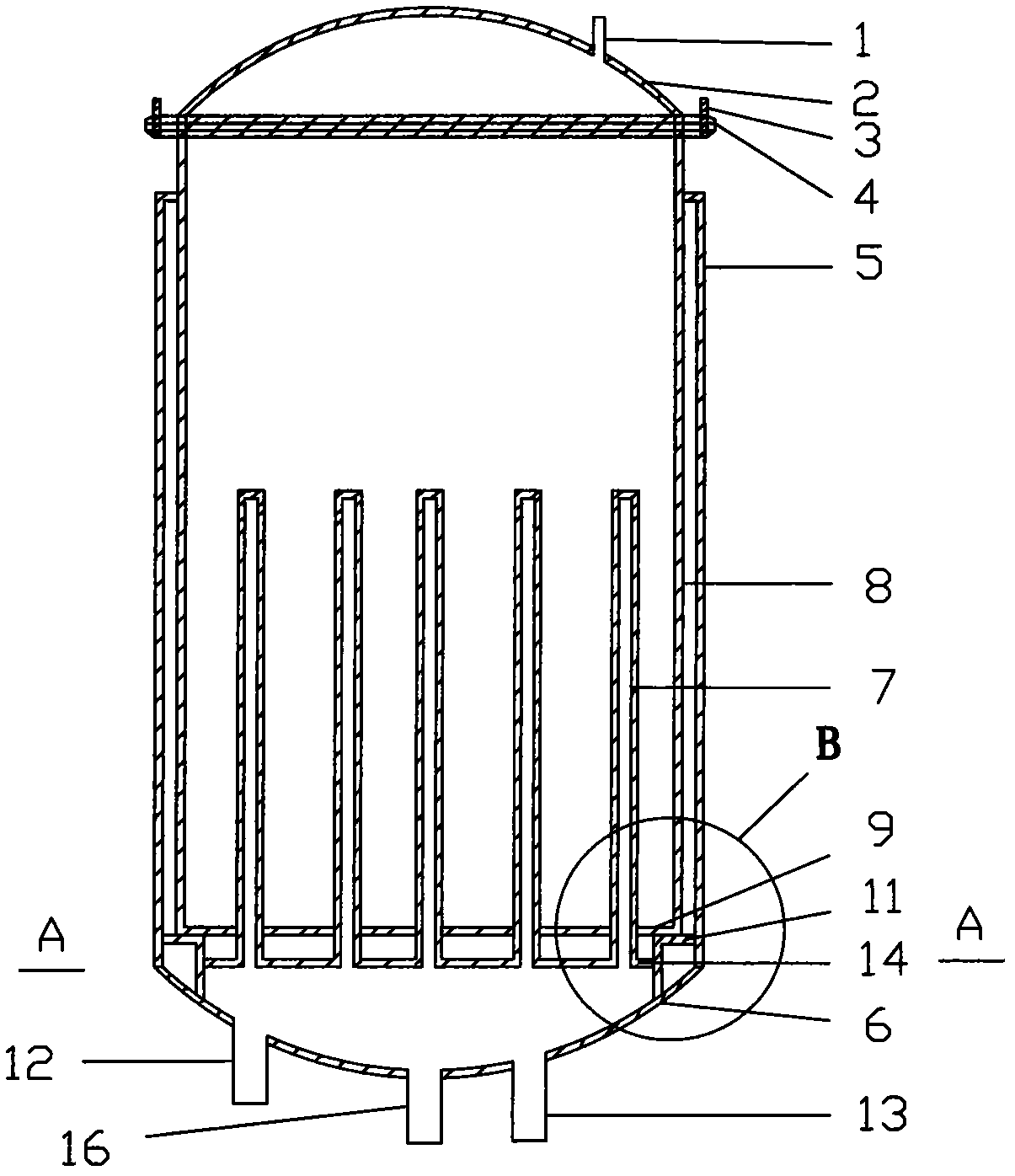 Biological column leaching device