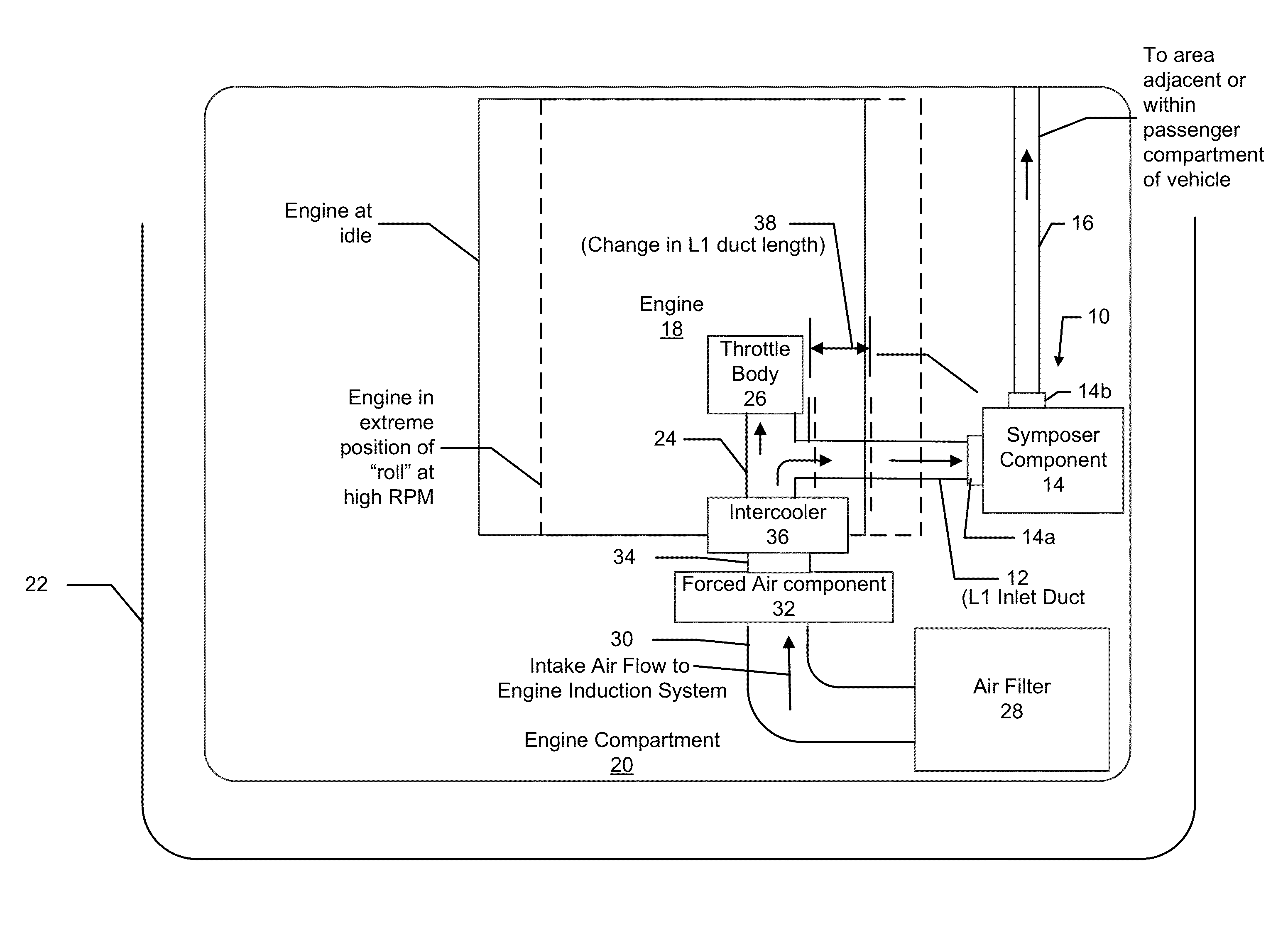 Sound amplifier system and method for amplifying engine sounds