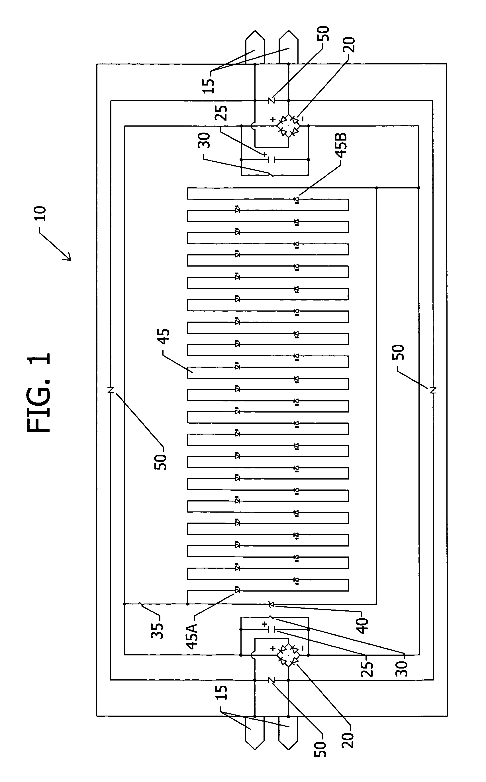 Voltage regulating devices in LED lamps with multiple power sources