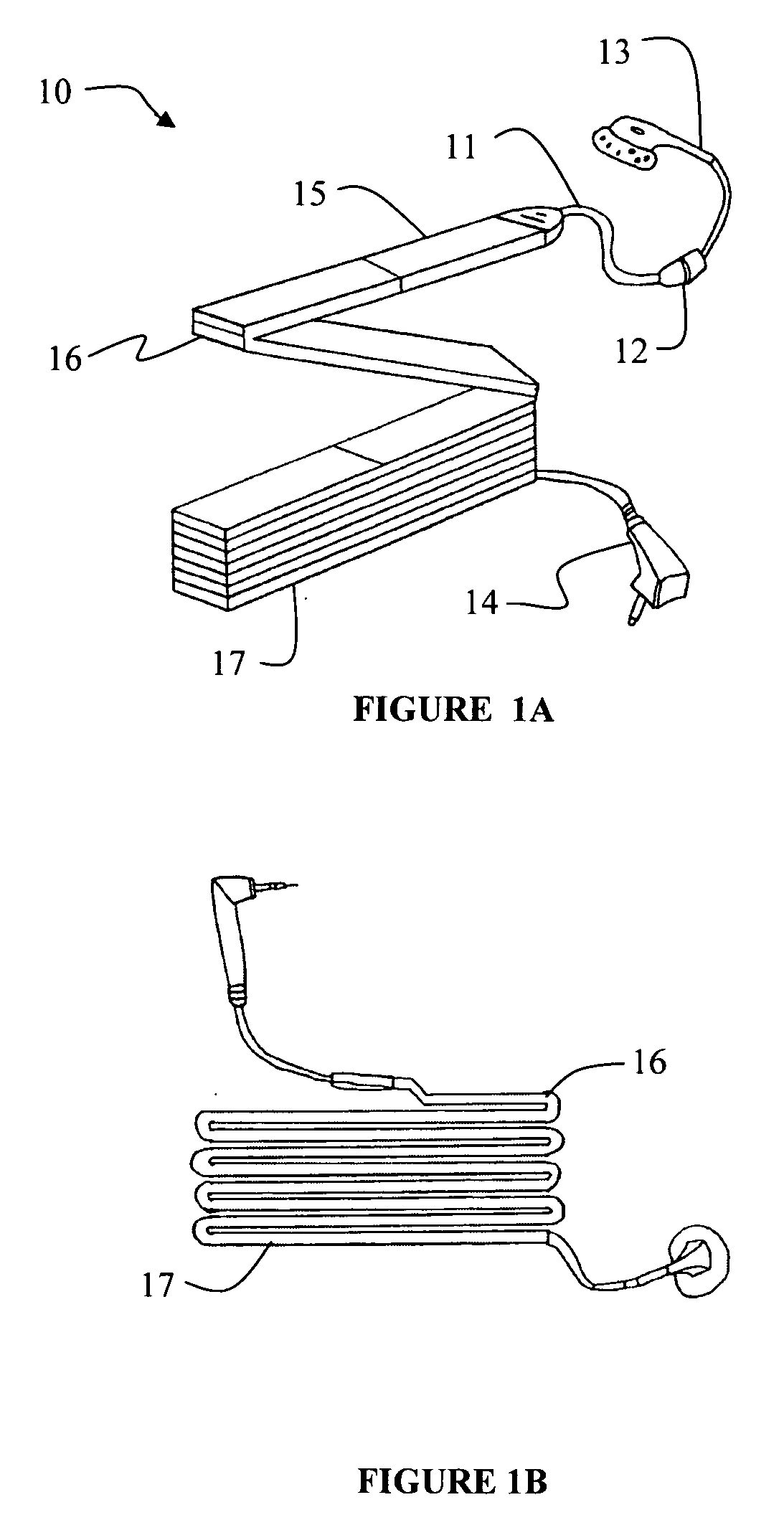 Folding cord with rigid sections and magnets