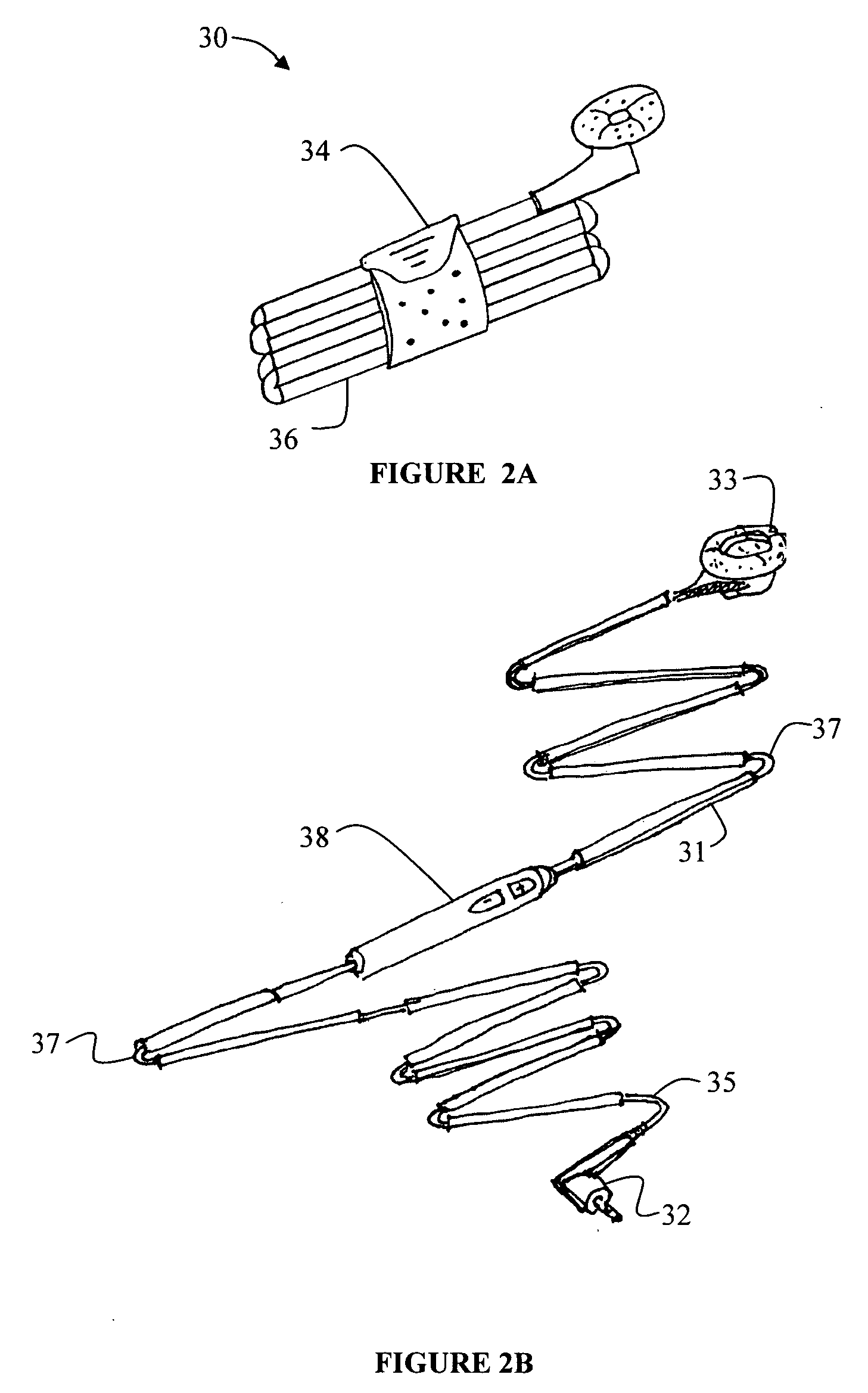 Folding cord with rigid sections and magnets