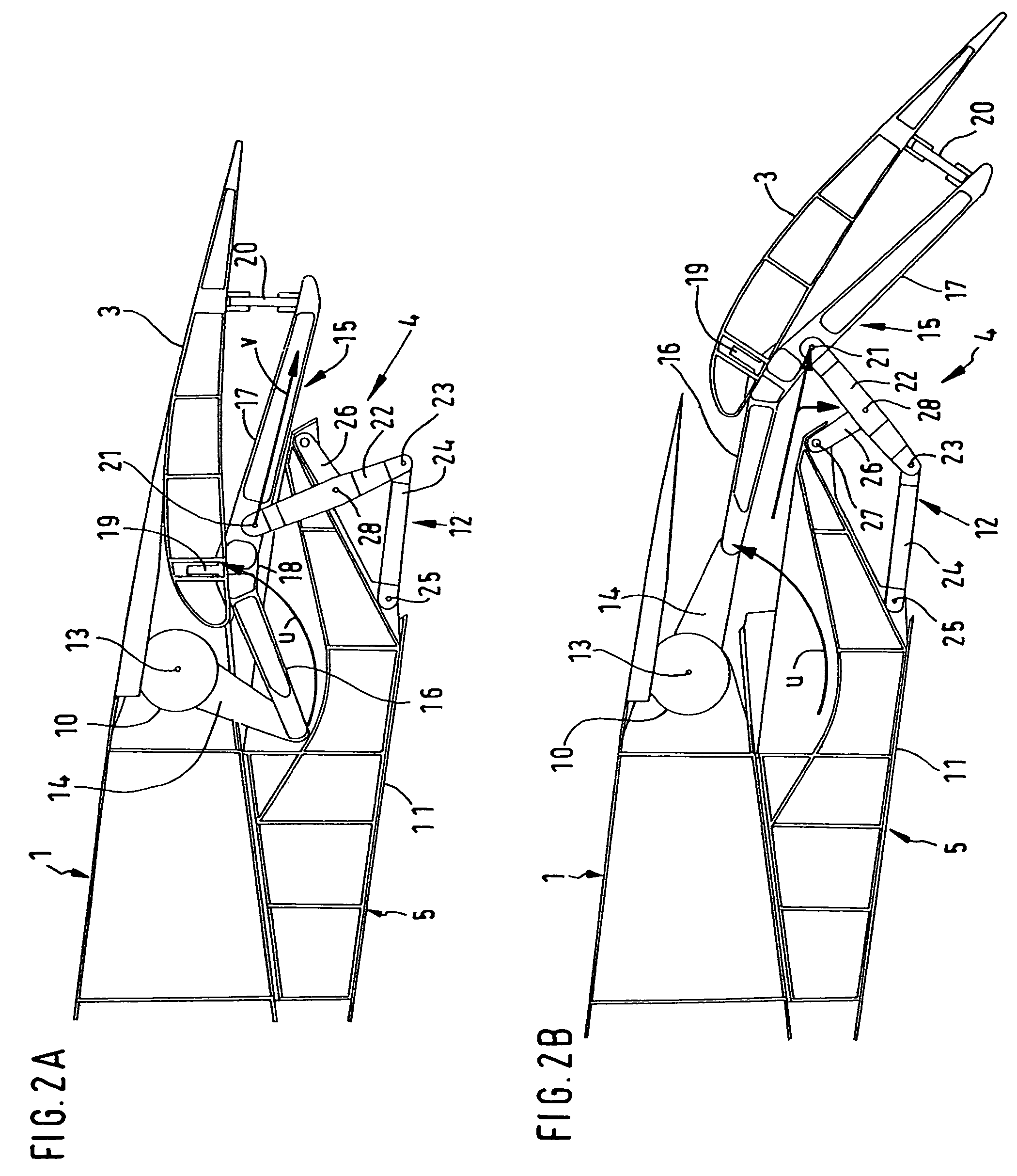 Pivoted flap mechanism for adjusting an aerodynamic pivoted flap associated with a wing