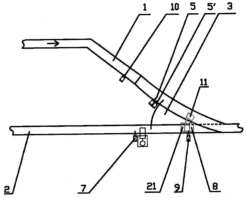 Method and system for transferring push rod chain and friction chain