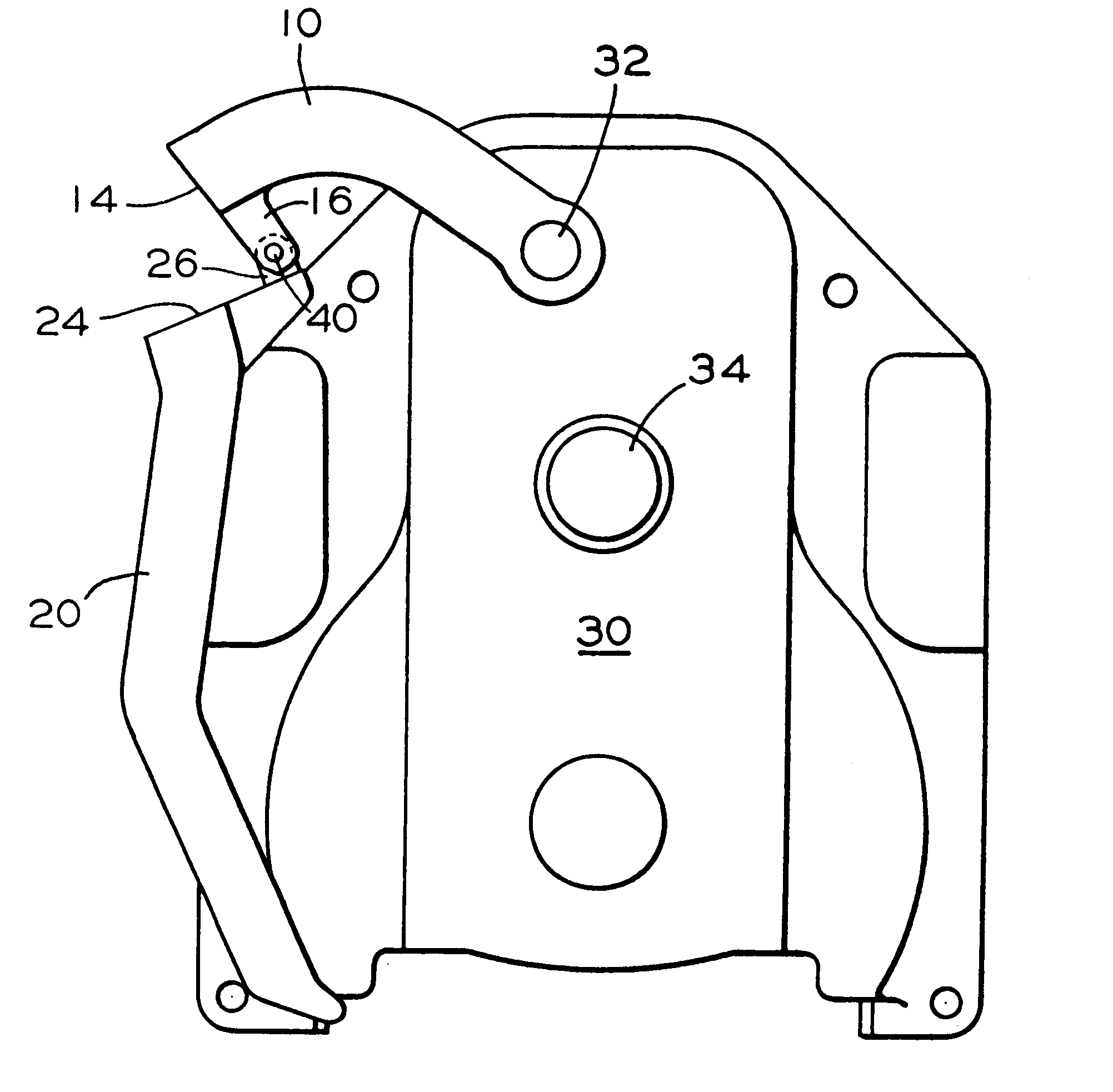 Jointed hand brake release handle