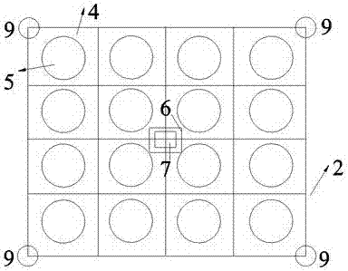 Photosensitive adjusting submerged plant bed manufacturing method