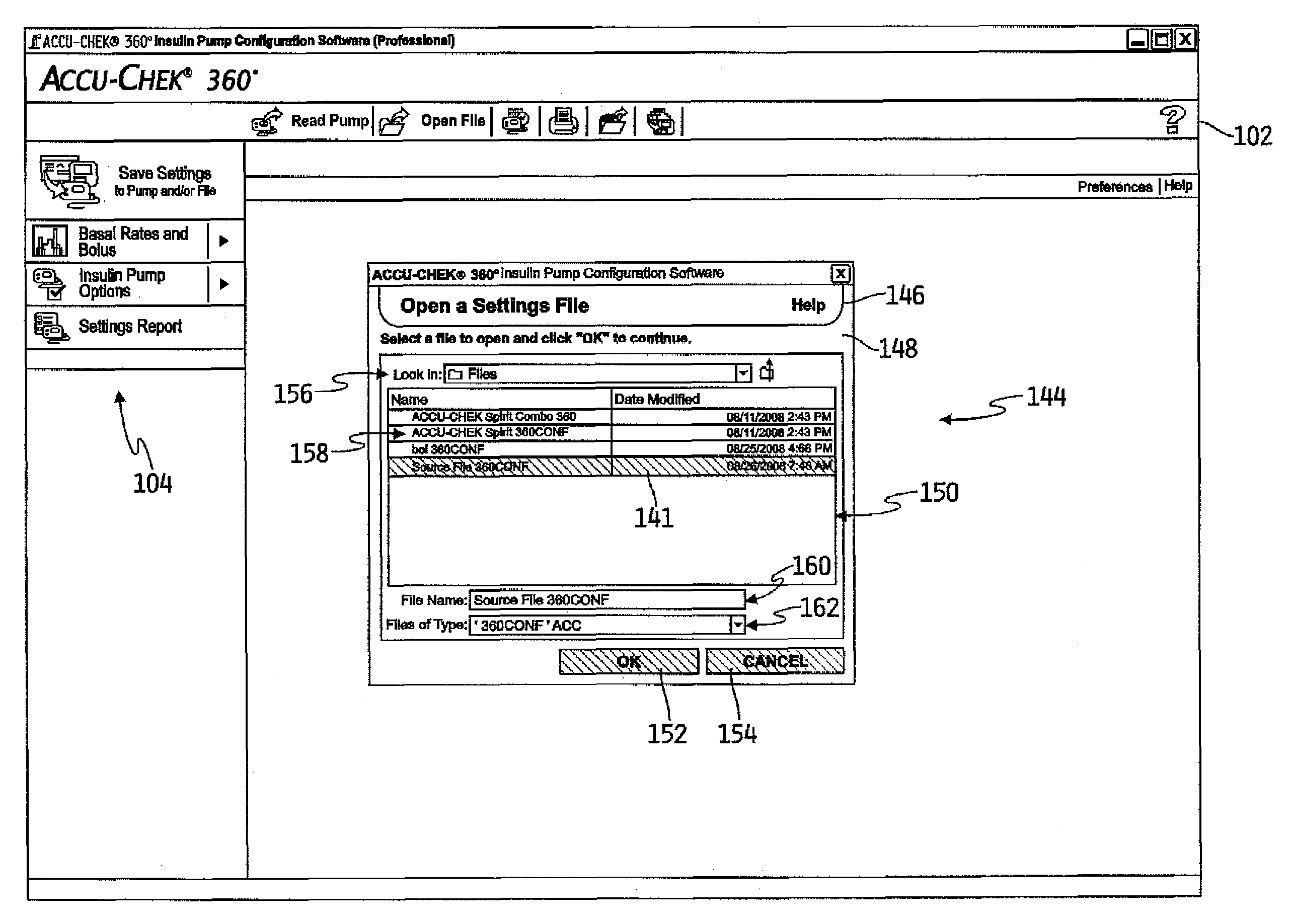 Insulin pump programming software for selectively modifying configuration data