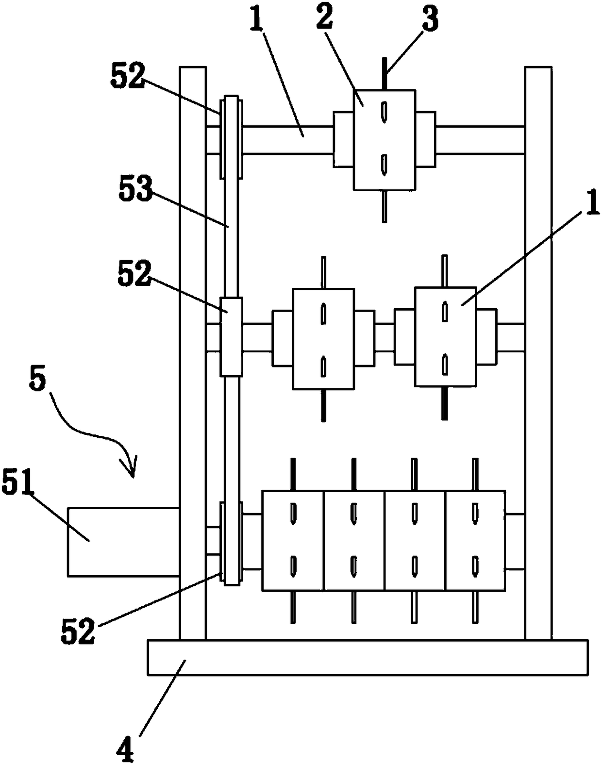 Multi-layer wire-splitting knife device