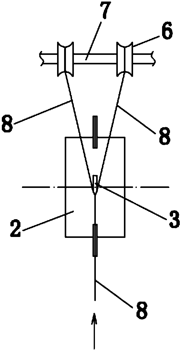 Multi-layer wire-splitting knife device