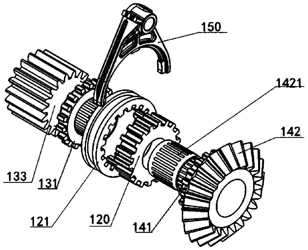 Double-planet-gear-set amphibious speed reducer, amphibious vehicle and control method thereof