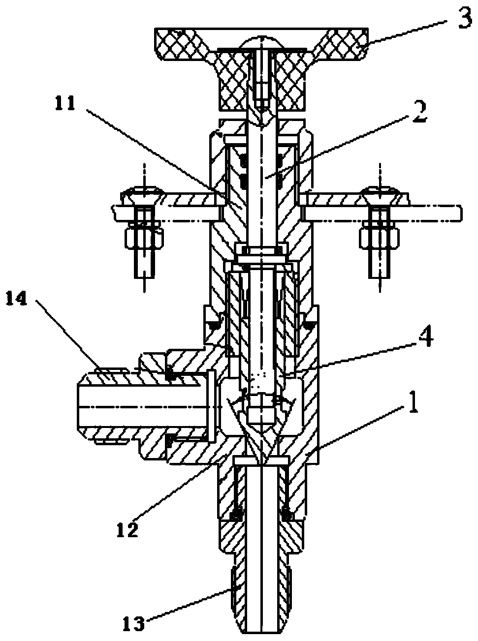 Rough and fine adjustment needle switch