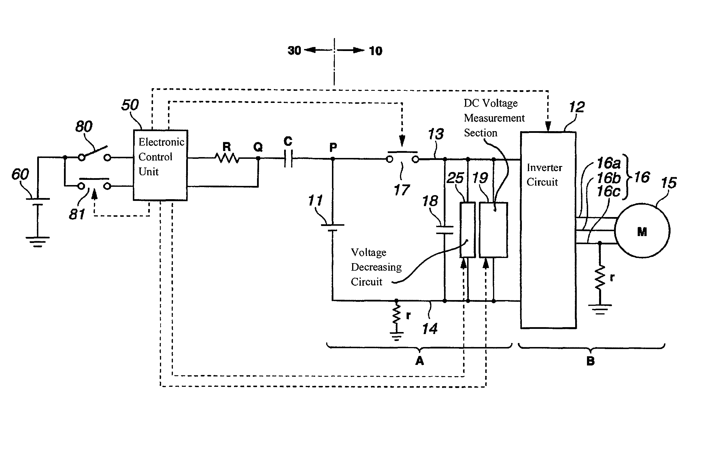 Leakage detection device of vehicle mounted power supply system