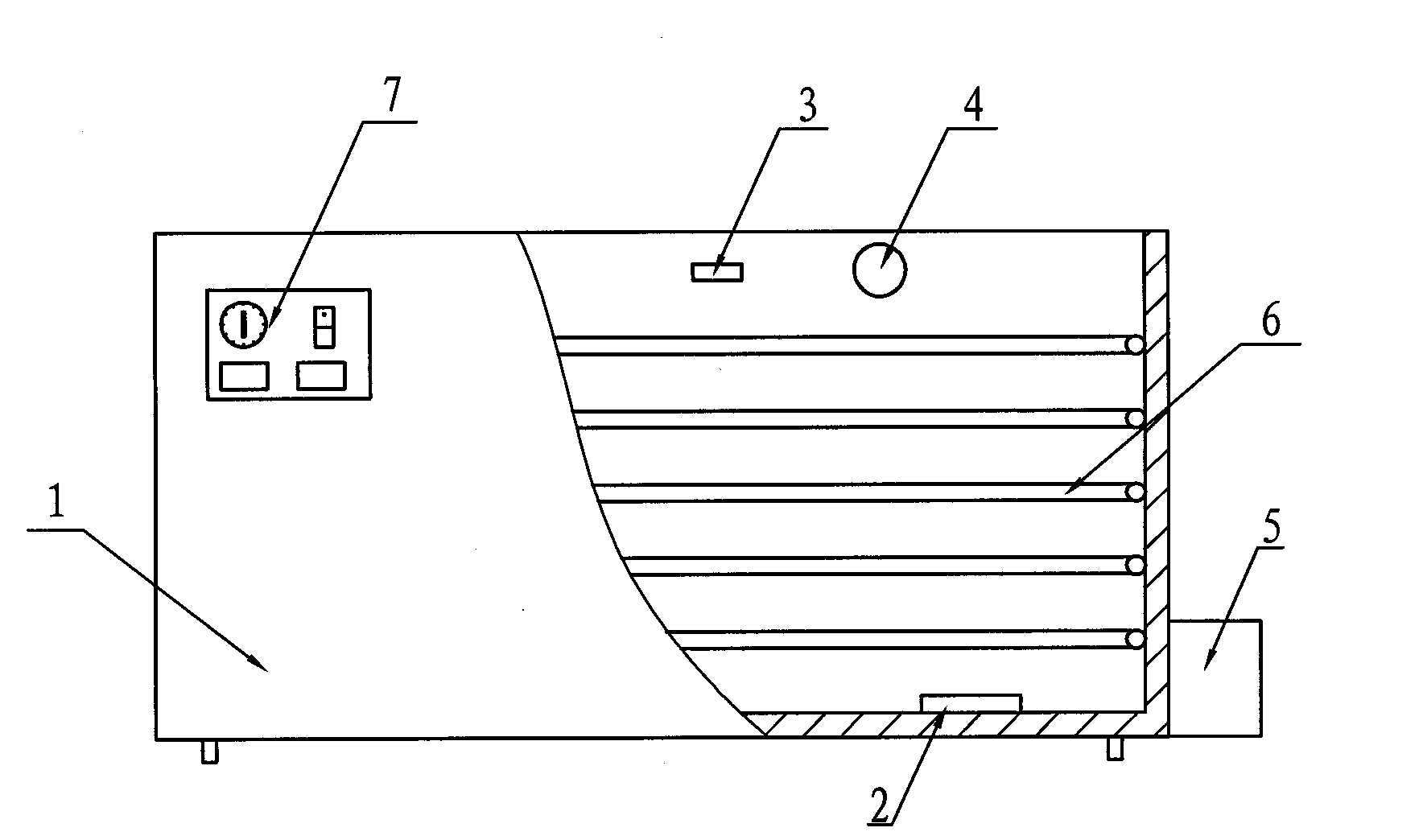 Simulation light source device for solar battery attenuation test