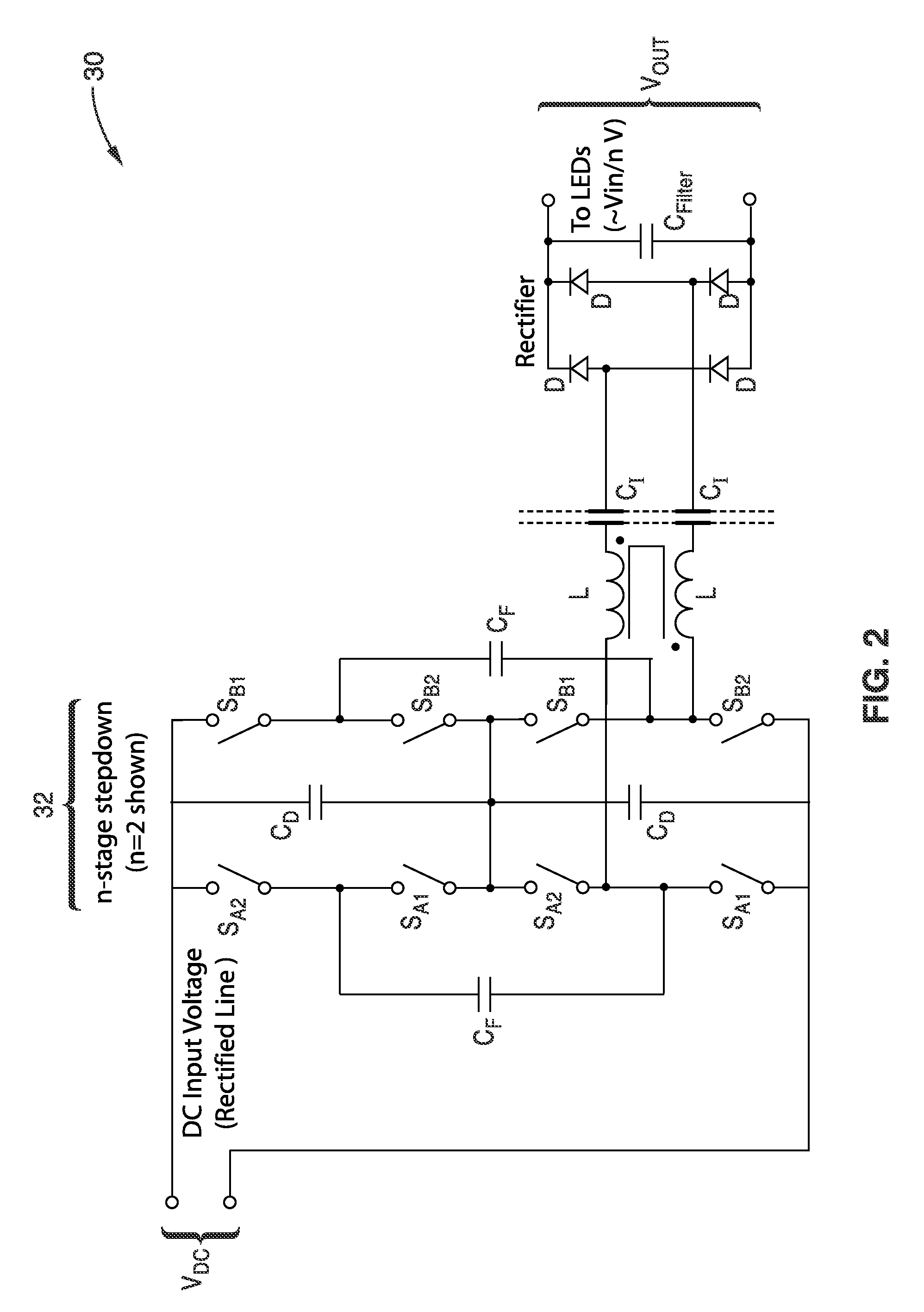 Switched-capacitor isolated LED driver