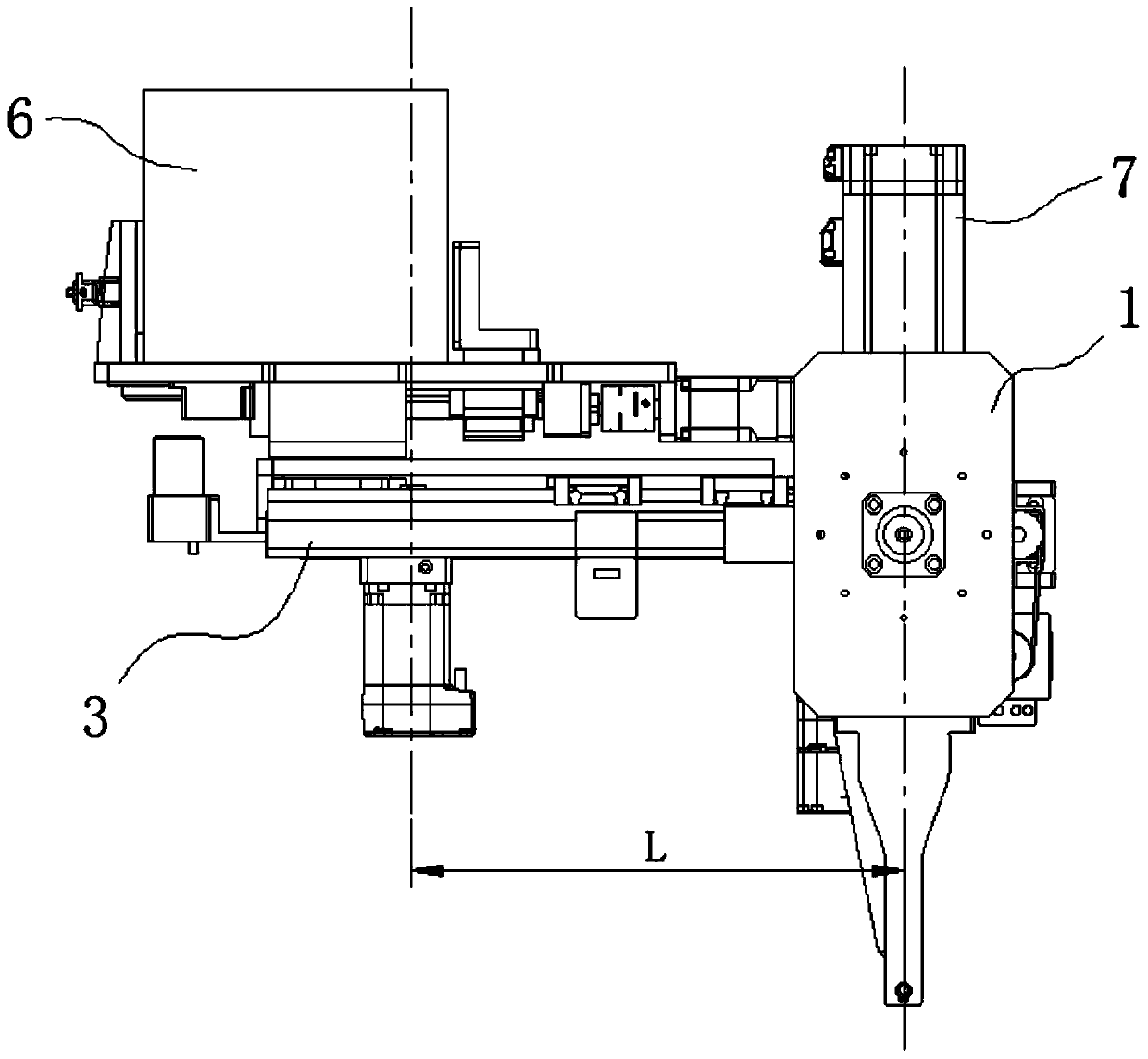 Rotary conveying mechanism and brick-laying robot