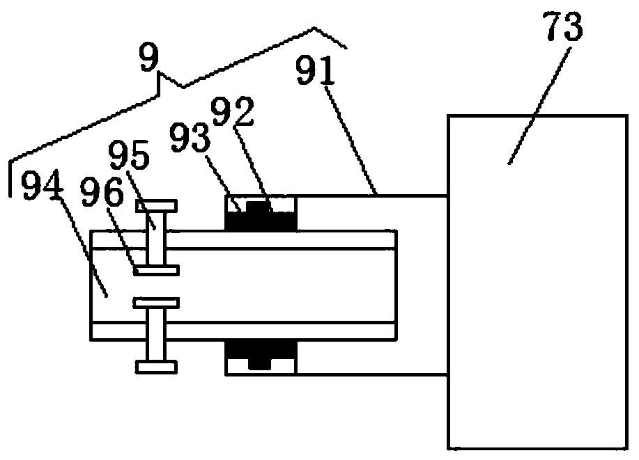 Reverse cervical tumor radiotherapy device