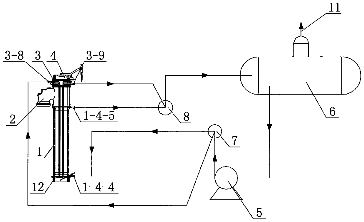 Raw gas high-temperature residual heat recovery method and device