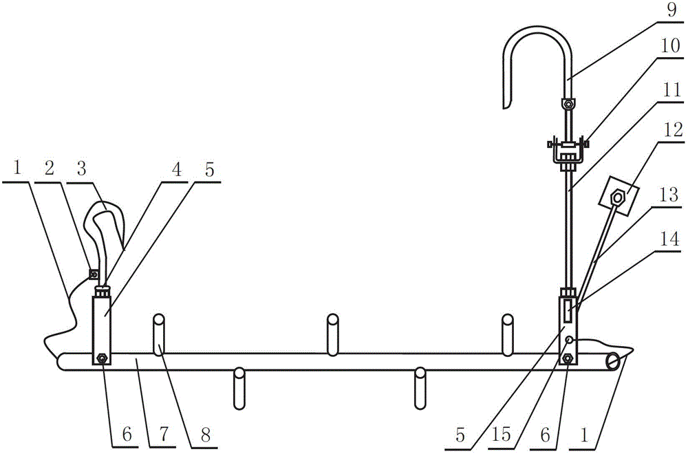 Portable tool for replacing tension wire shockproof hammer in power cut