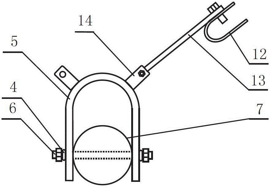 Portable tool for replacing tension wire shockproof hammer in power cut