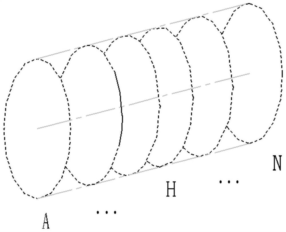 Pipeline three-dimensional nonlinear model construction method and system based on real attitude angle