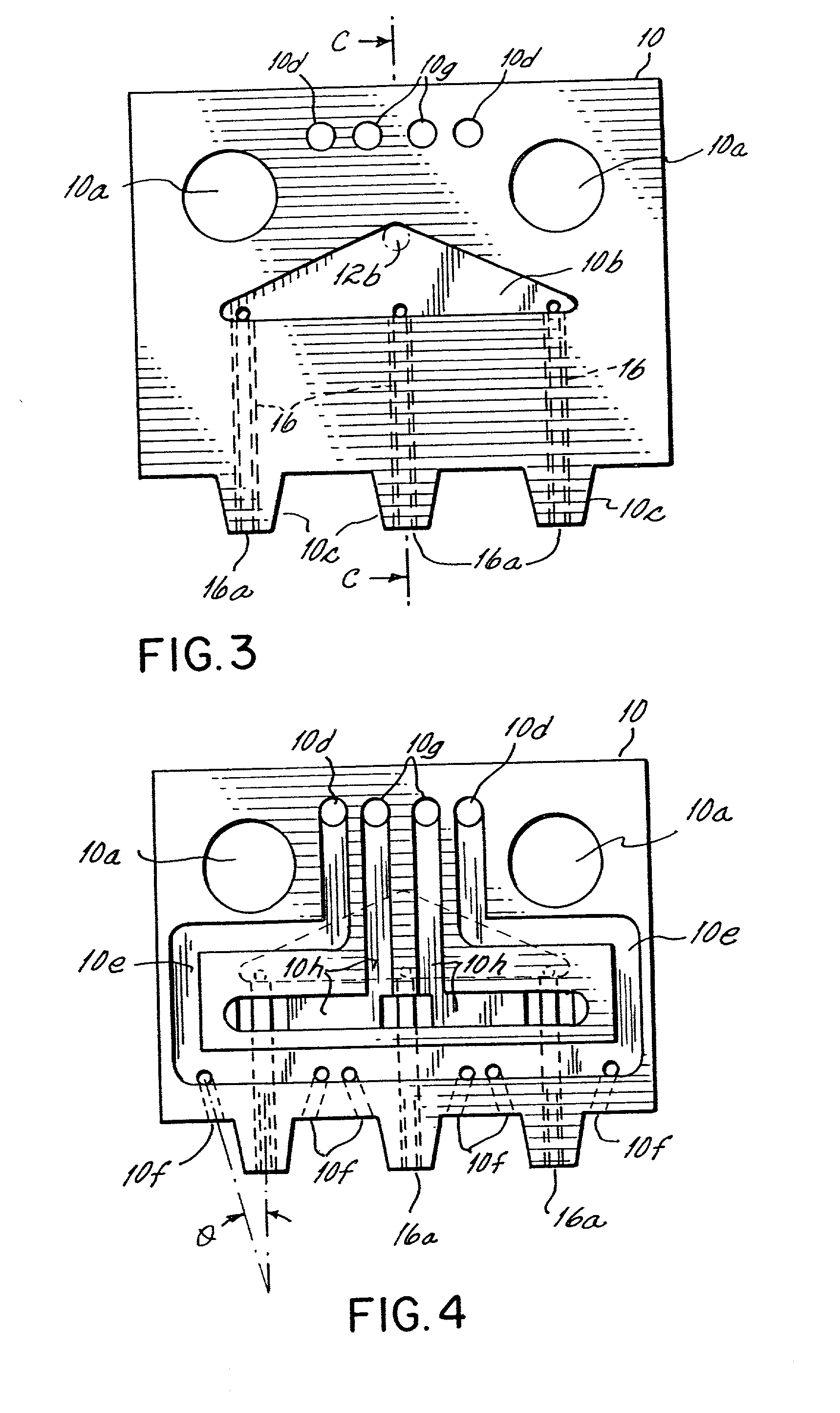 Device and method for applying adhesive filaments to materials such as strands or flat substrates