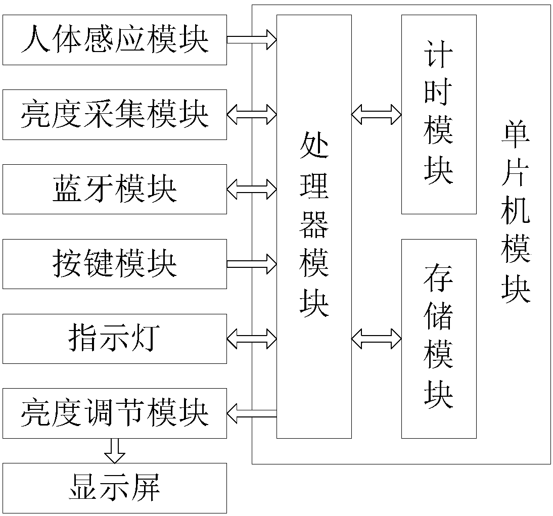 Luminance real-time adjustment display screen system and luminance real-time adjustment method