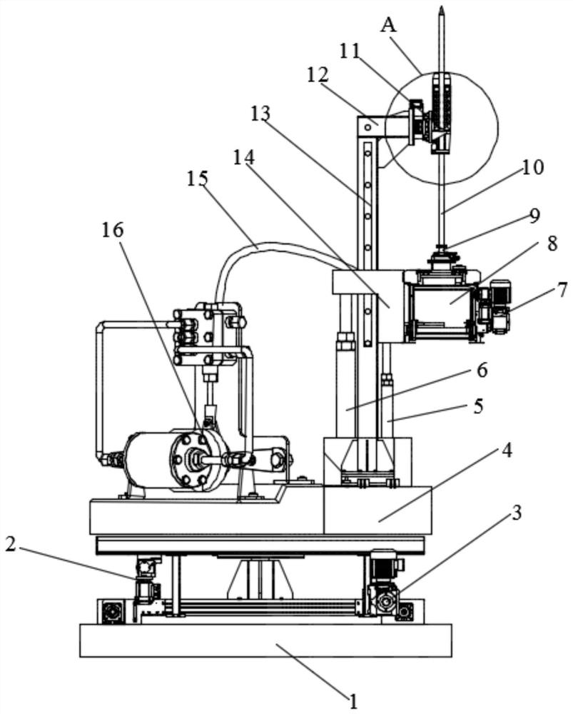 Coal face end suspended roof treatment device