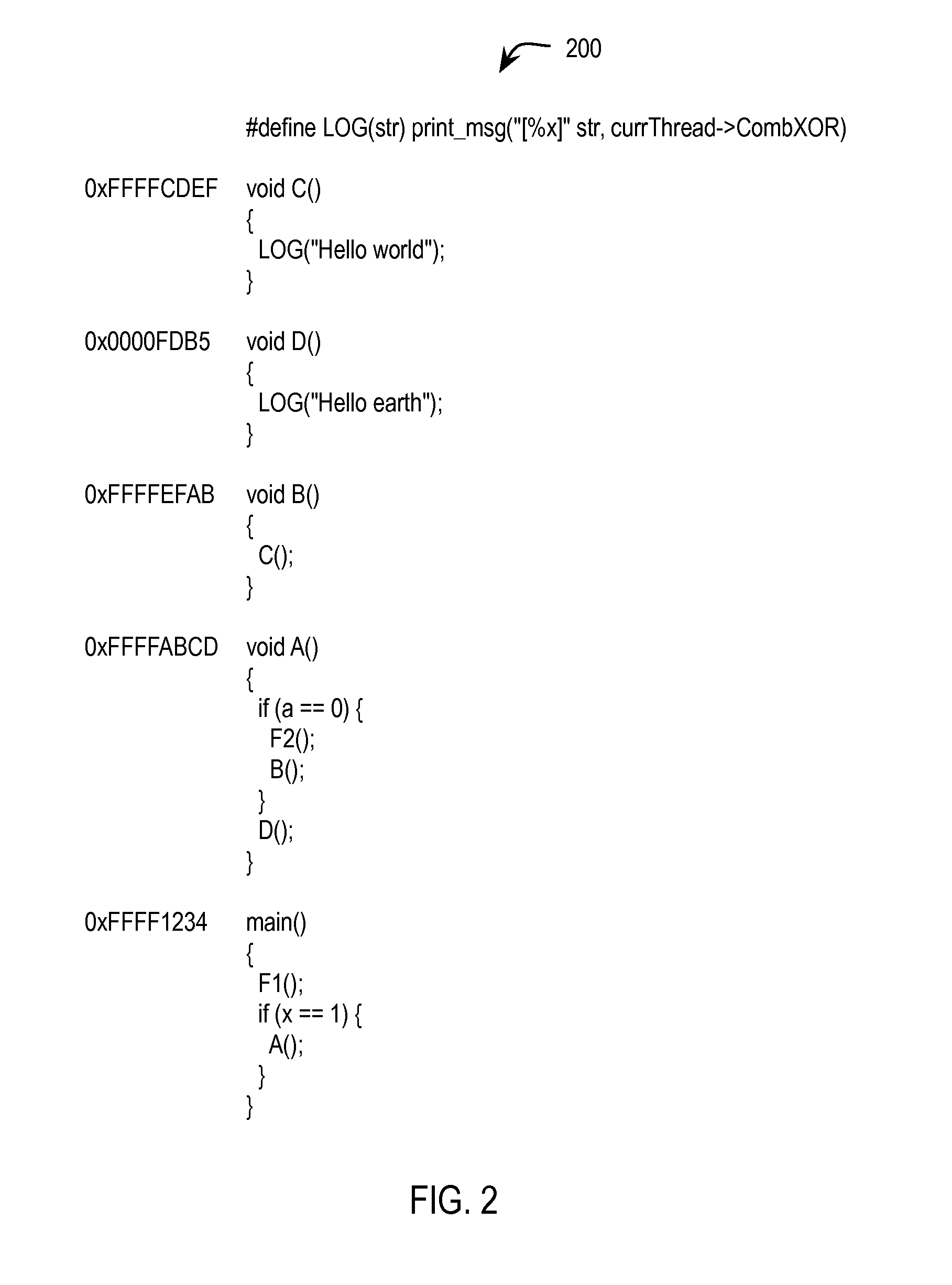 Stack trace compression