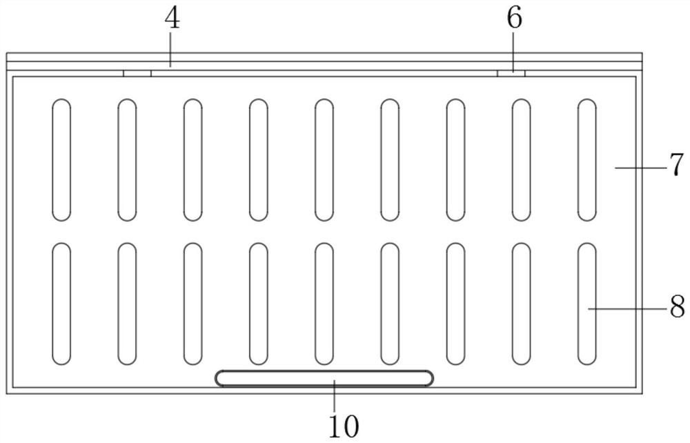 Multilayer filtering gutter inlet device for municipal engineering