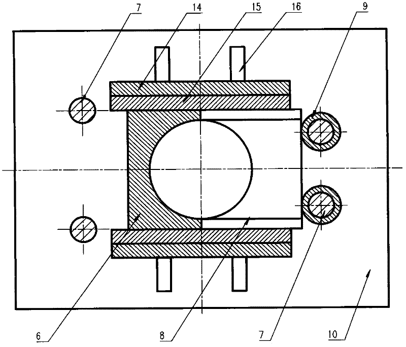 Seamless fork-shaped tube forming process and forming die