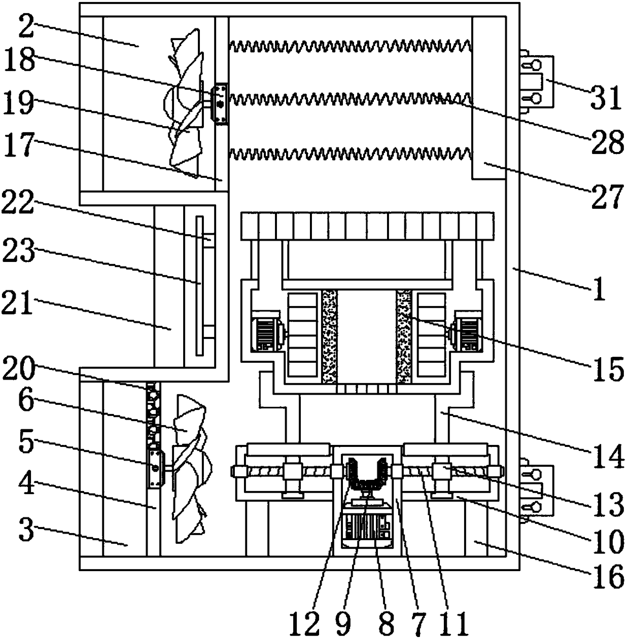 New energy vehicle anti-haze purifying device