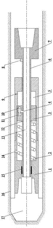 Device used for weakening stick-slip vibration of downhole drilling tool and control method of device