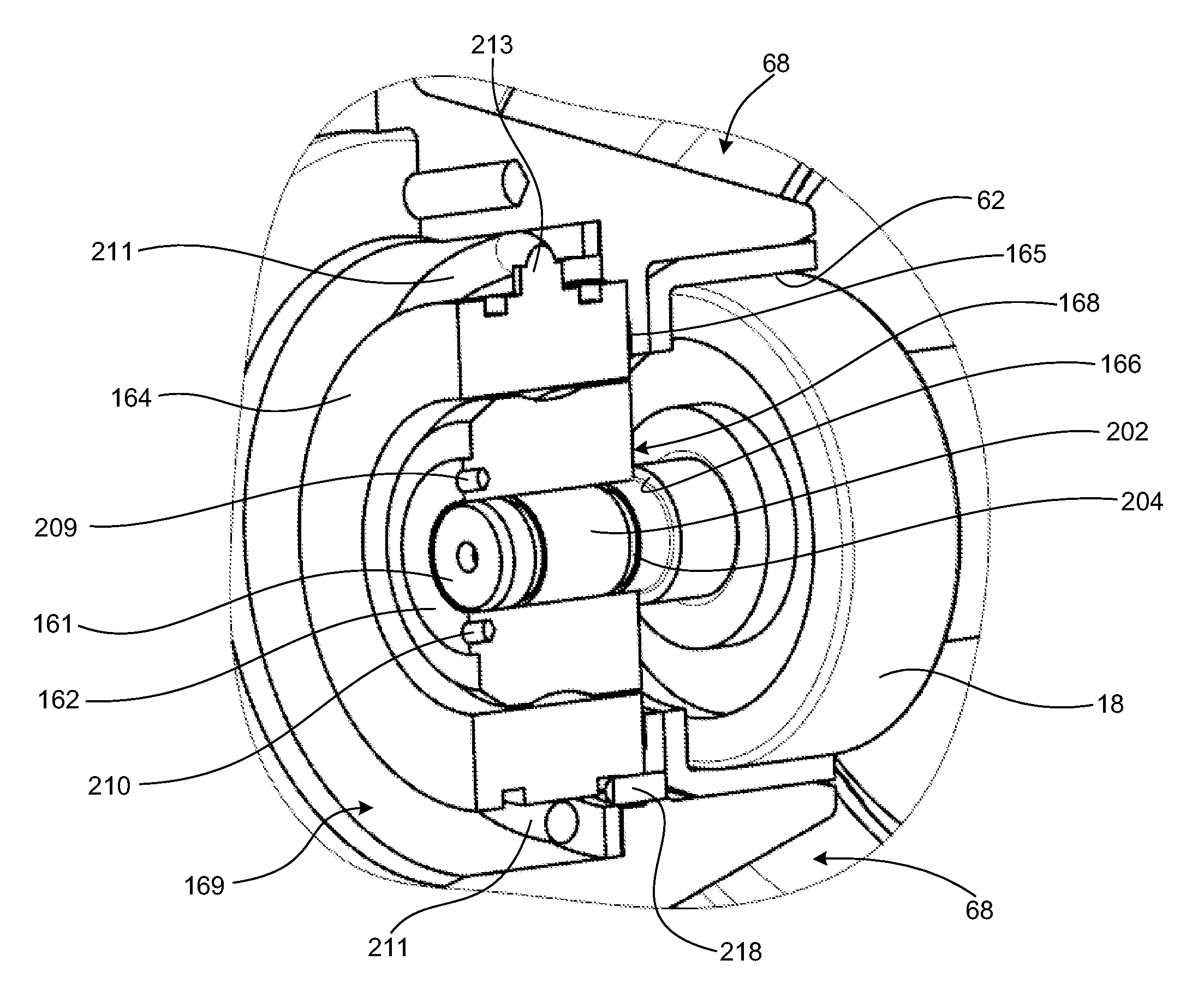 Device for mounting a resolver in an electric machine