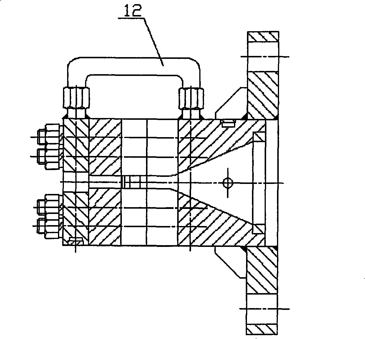 Method for extruding and forming short fiber reinforced-rubber composite material in radial direction