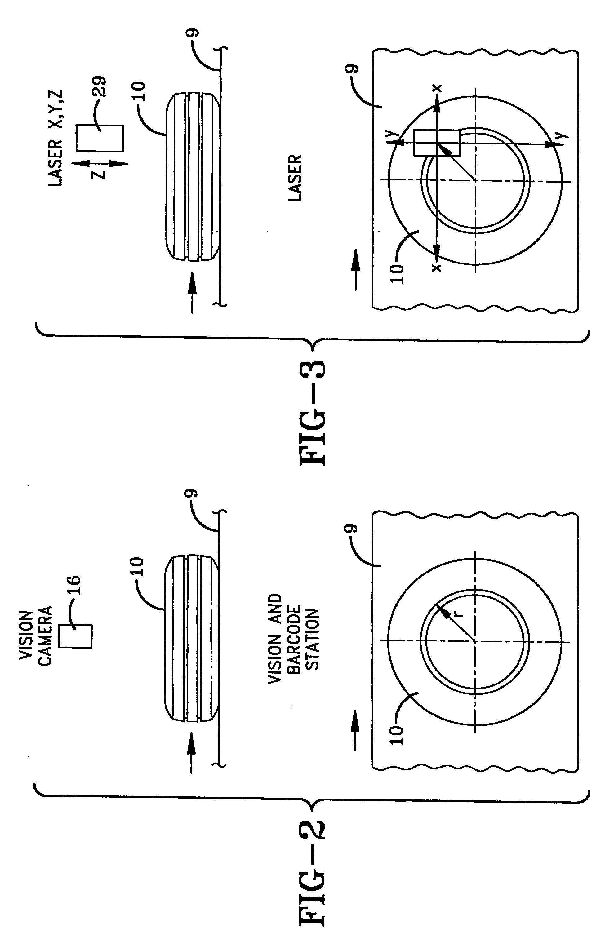 Method and system for marking tires