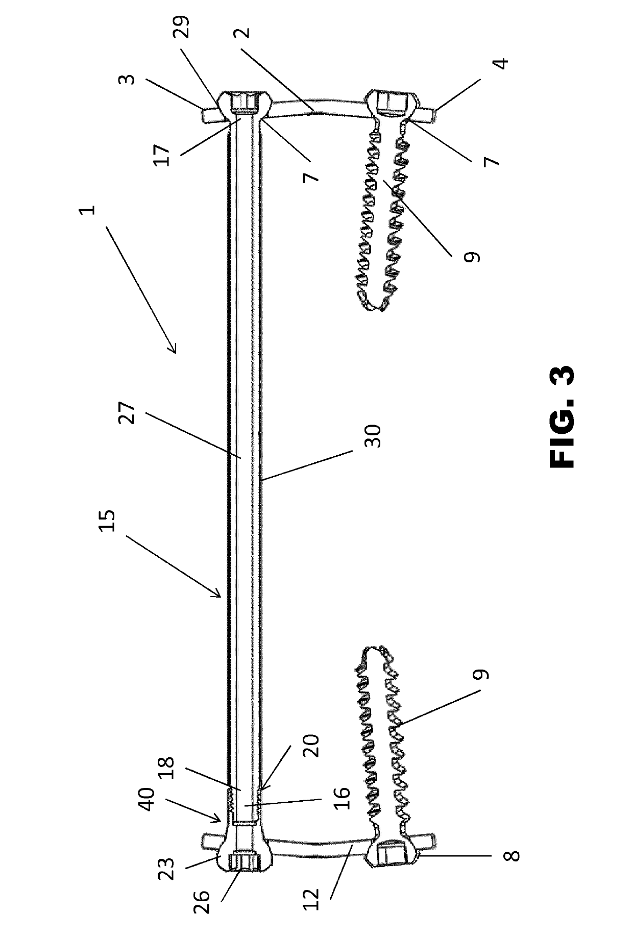 Inner fixation device for the treatment of a limb, in particular the femur distal portion or tibia proximal portion