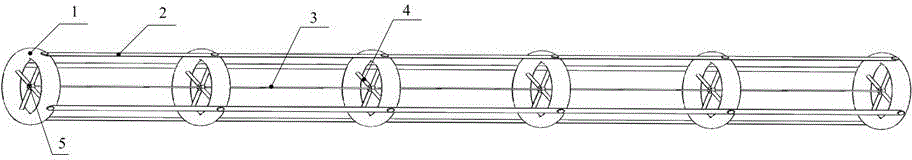 Anticorona discharge connection device for pressurization in high-voltage test