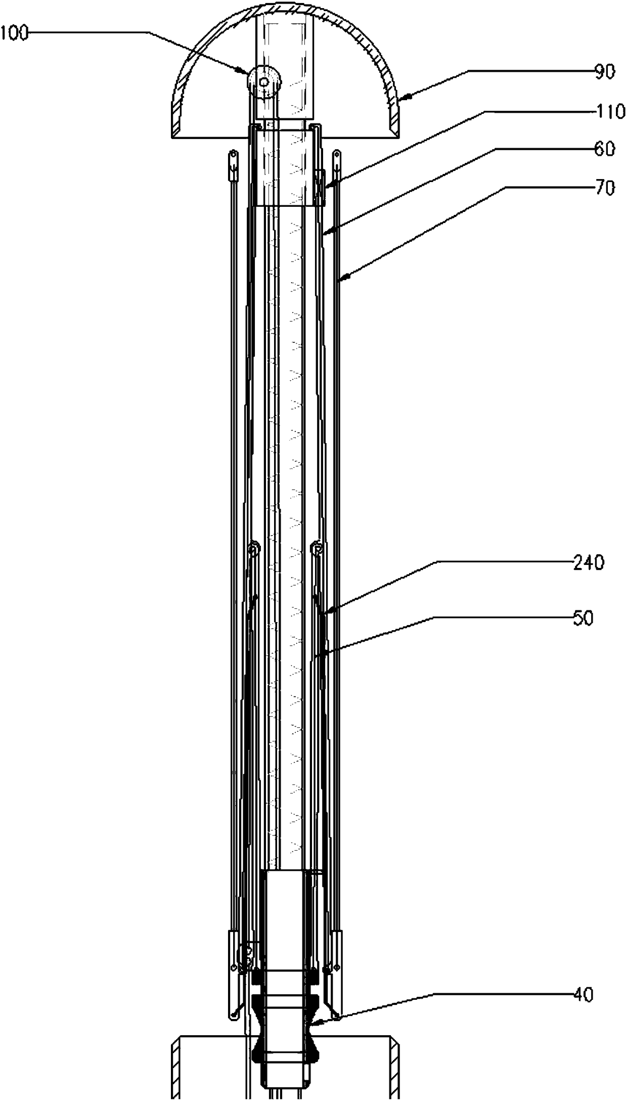 Fully automatic opening and closing umbrella