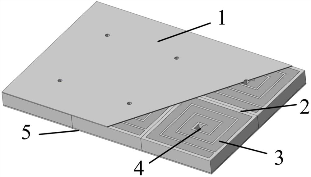 Double-helix coupling underwater sound absorption metasurface structure