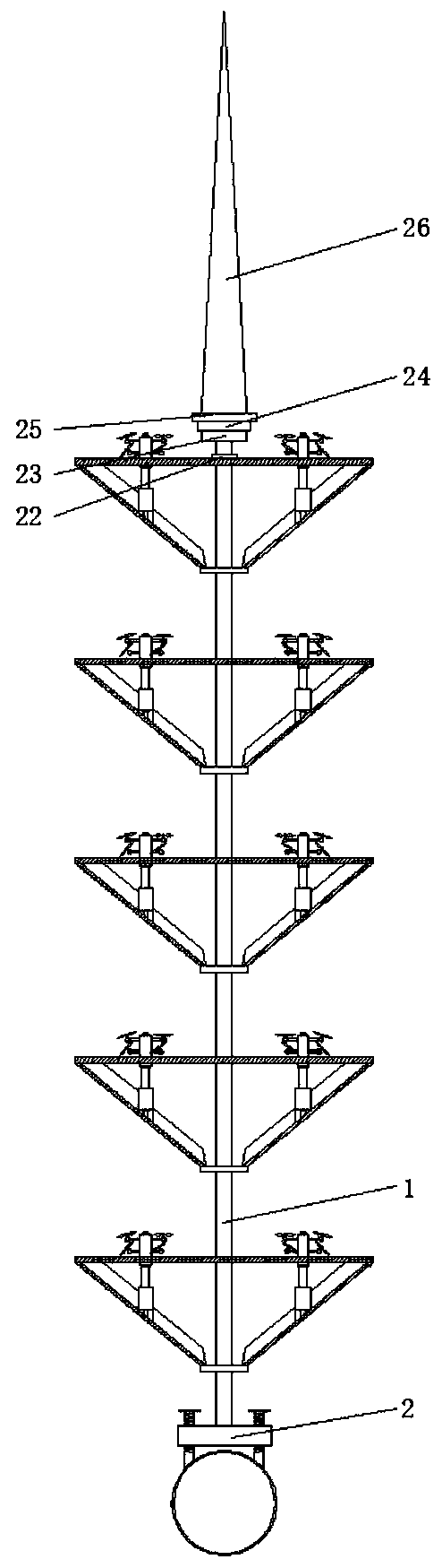 Insulator capable of avoiding dust accumulation