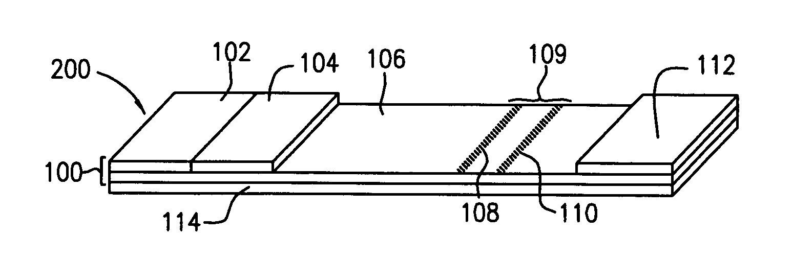 Lateral flow methods and devices for detection of nucleic acid binding proteins