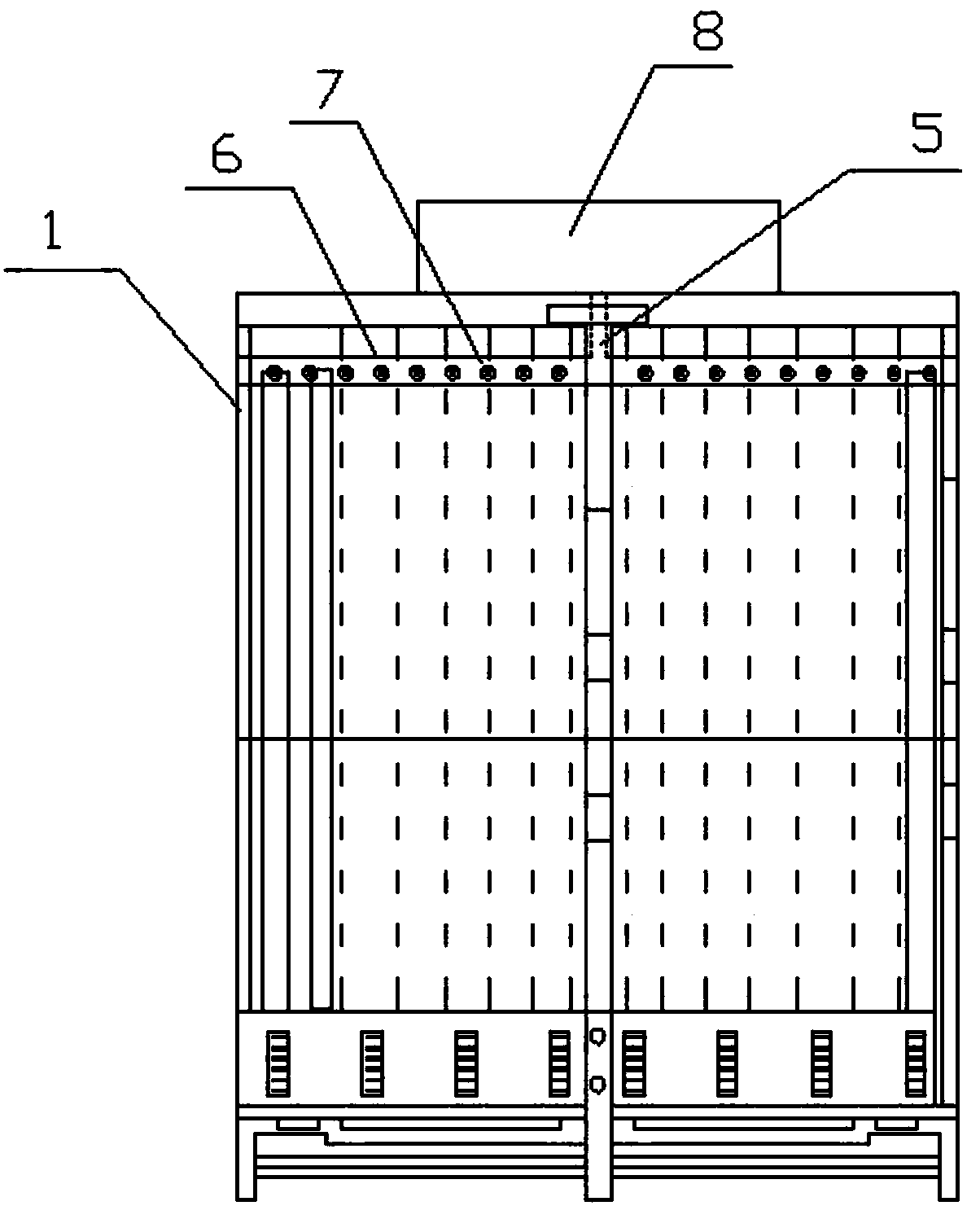 Hand-held rice transplanter with automatic moisturizing of seedling blocks